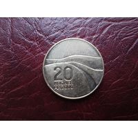 20 крон Норвегия 2000 г. Миллениум. Редкая.