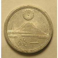 Япония, 1 Сен 1943 "Фудзияма", (тонкая), единственный год выпуска, Сохран !