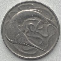 Сингапур 20 центов 1972 г.