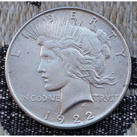 США 1 доллар 1922 года. Серебро! Сторгуй за свою цену, предложи обмен! S140