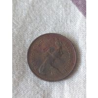 Великобритания. 1 новый пенни 1977 года. (4)