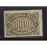Германия Респ 1923 Инфляция Номинал большой Стандарт ВЗ2 #254*