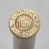 Французский игровой жетон a consommer - NPSC 30c 1902-1937