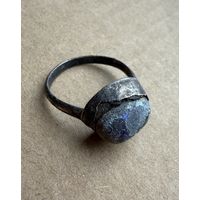 Кольцо серебряное с камнем старинное