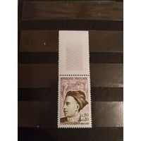 1962 Франция персоналии чистая клей MNH** с полем (4-7)