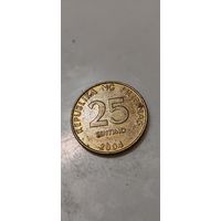 Филиппины 25 сентимо 2004