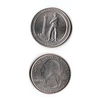 25 центов США 2013 Международный мемориал мира (Огайо)  D