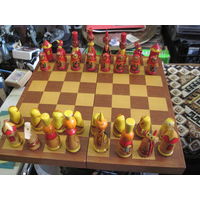 Шахматы деревянные расписные.