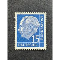 Германия 1954. Профессор, доктор Теодор Хойс (1884-1963), 1-й президент Германии