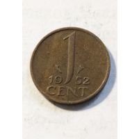 1 цент 1952 года Нидерланды