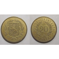 Финляндия - 20 марок 1931 (редкий год) aUNC