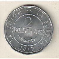 Боливия 2 боливиано 2017