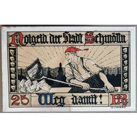 Германия 25 пфеннигов 1921 г Шмёльн (Schmolln), 1189.1, aUNC