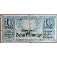 Германия 10 пфеннигов 1918 г Маркнойкирхен (Markneukirchen)
