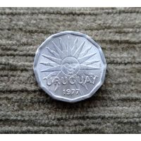 Werty71 Уругвай 2 сентесимо 1977 Солнце