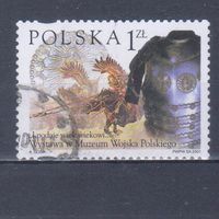 [2469] Польша 2001. Война.Кавалерия.Кираса. Одиночный выпуск. Гашеная марка.