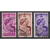 111.BrK. Великобритания. Колонии. Серебряная свадьба Георга VI. 1948 г. Mi.##221/64/120.