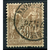 Франция - 1876/81г. - аллегория, тип I 30 с - 1 марка - гашёная [Mi 64 I]. #2-Fr-33-A-1