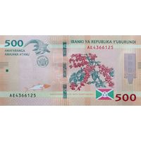 Werty71 Бурунди 500 франков 2018 год UNC банкнота