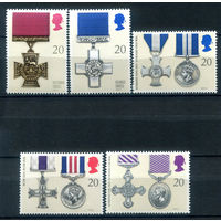 Великобритания - 1990г. - ордена за храбрость - 5 марок - полная серия, MNH [Mi 1290-1294]. #3-GB-Z-1-17