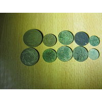 Сборный лот старых польских монет