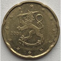 Финляндия 20 евроцентов 2001 г.