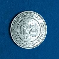 10 /100 марок (1923г.) Прусская провинция Шлезвиг-Гольштейн UNC.Расспродажа!