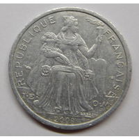 Французская Полинезия 1 франк 2008 г