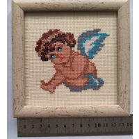 Ангел. Вышивка крестом. Ручная работа