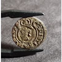 Солид 1650 года Кристина Ваза, Шведская окупация, С рубля! без мц. Ливония.