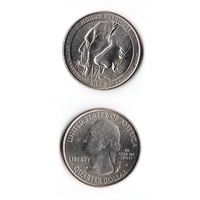 25 центов США 2013 Национальный мемориал Гора Рашмор (Южная Дакота)  D