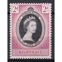 78.BrKS. Великобритания. Колонии. Басутоленд. Коронация Елизаветы II. 1953 г. 2d. Mi.#45.