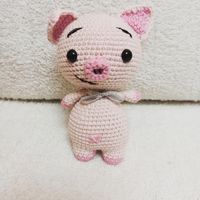 Хрюша игрушка вязанная Амигуруми handmade