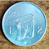 Сан-Марино 2 лиры 1979 UNC