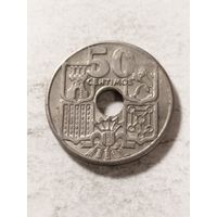 Испания 50 сентим 1963