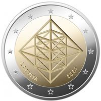 Латвия 2 евро, 2024 Пузурис UNC