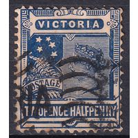 127.Aust. Великобритания. Австралийские штаты. Виктория. Стандарт. 1901 г. 2 1/2p. Mi.#135A.