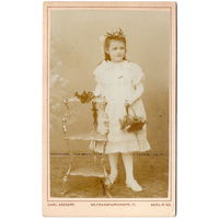 Кабинет-портрет. Германия, кон.19-нач.20 в. На картоне. 155 х 65 мм