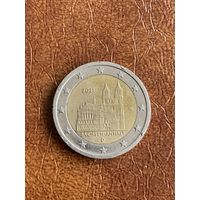 Германия 2 евро 2021 J Саксония - Анхальт