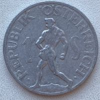 Австрия 1 шиллинг 1946 г.