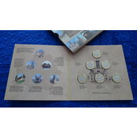 2020 г. Архитектура,   Архітэктурная спадчына Беларусі , Архитектурное наследие Беларуси , Architectural heritage of Belarus , Оригинальная банковская упаковка , комплект. 6 монет. 2020 год.