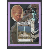 Британские Виргинские острова 1986** Столетие Статуи Свободы Президенты США