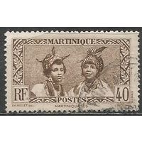 Мартиника. Островитянки. 1933г. Mi#136.