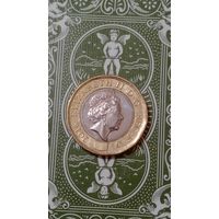 Великобритания 1 фунт 2016