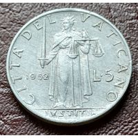 Ватикан 5 лир, 1952     ( 1-4-4 )