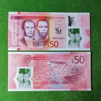 Ямайка 50 Долларов 2022 60 лет Независимости (пластик) UNC