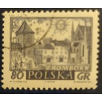 Польша 1960    история замков(1) 1 из 9 наклейки.