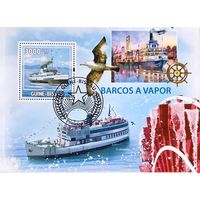 Гвинея-Биссау. Речное пароход твой. Блок