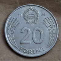 Венгрия 20 форинтов 1989 год