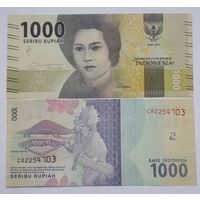 Индонезия 1000 рупий 2016 года. UNC